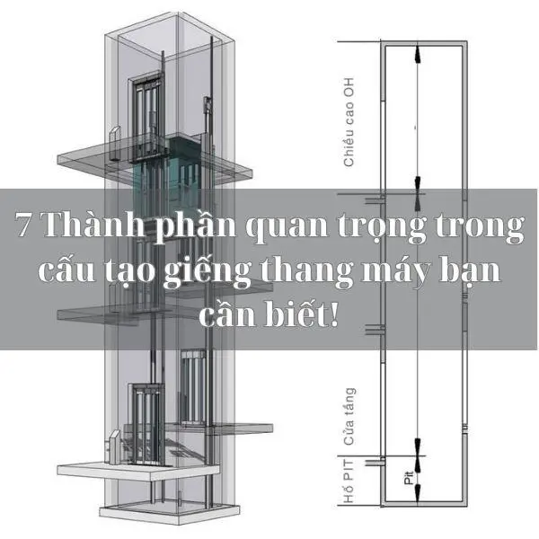 7 Thành phần quan trọng trong cấu tạo giếng thang máy bạn cần biết!