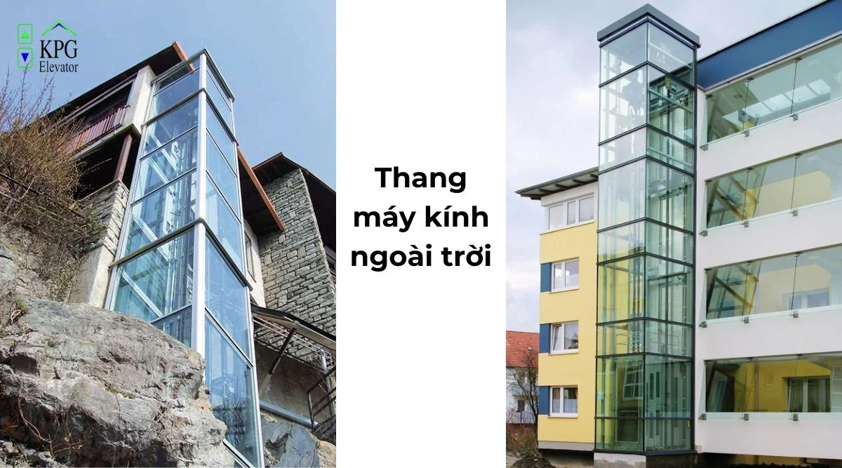 Thang máy kính ngoài trời