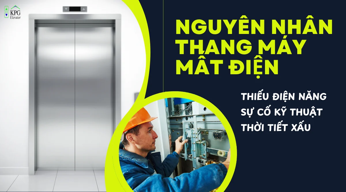 sự cố thang máy khi mất điện