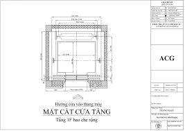 bản ve kỹ thuật thang máy 350kg